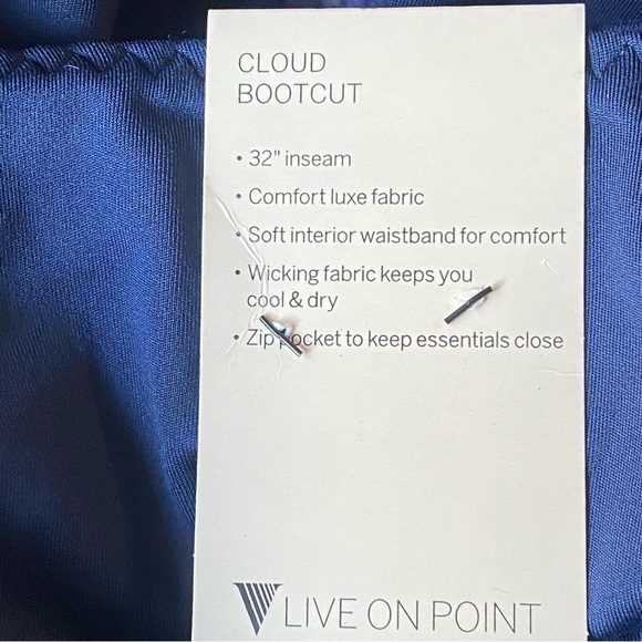 NWT Victoria’s Secret On Point Cloud Rouched Bootcut Leggings in Navy Sz… - Picture 10 of 15